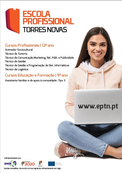 Cartaz de oferta formativa da EPTN