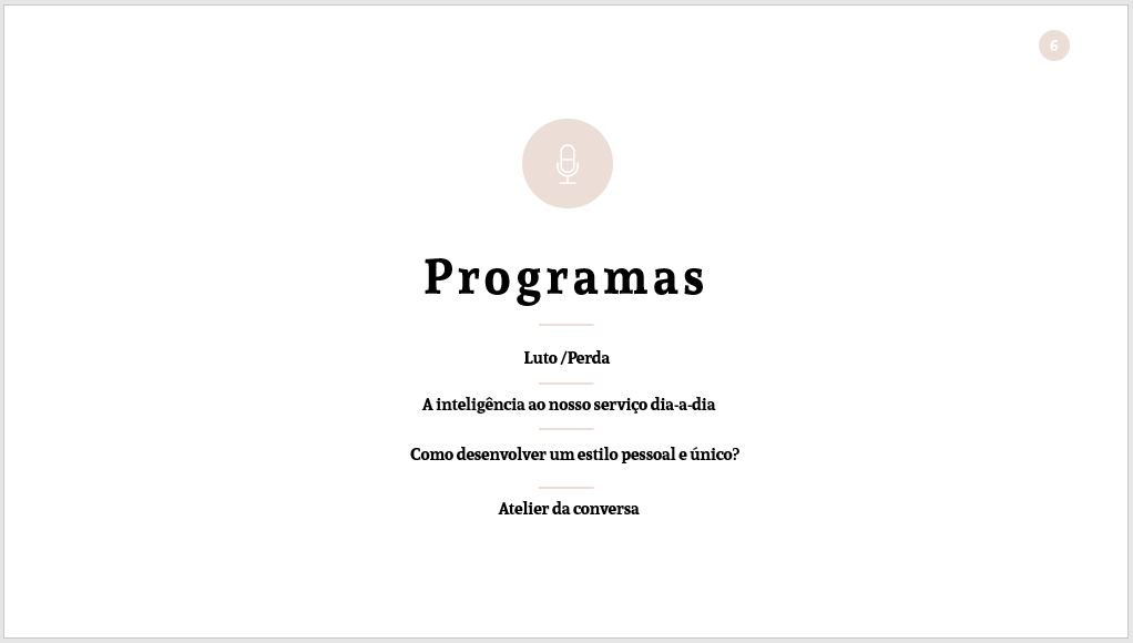 Diapositivo dos programas