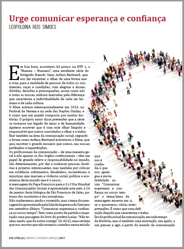Páginas interiores da revista Stella