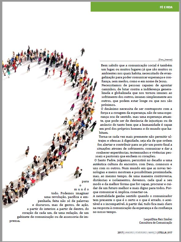 Páginas interiores da revista Stella