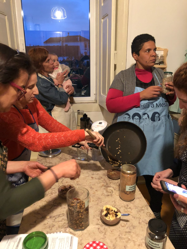 A servir a refeição preparada