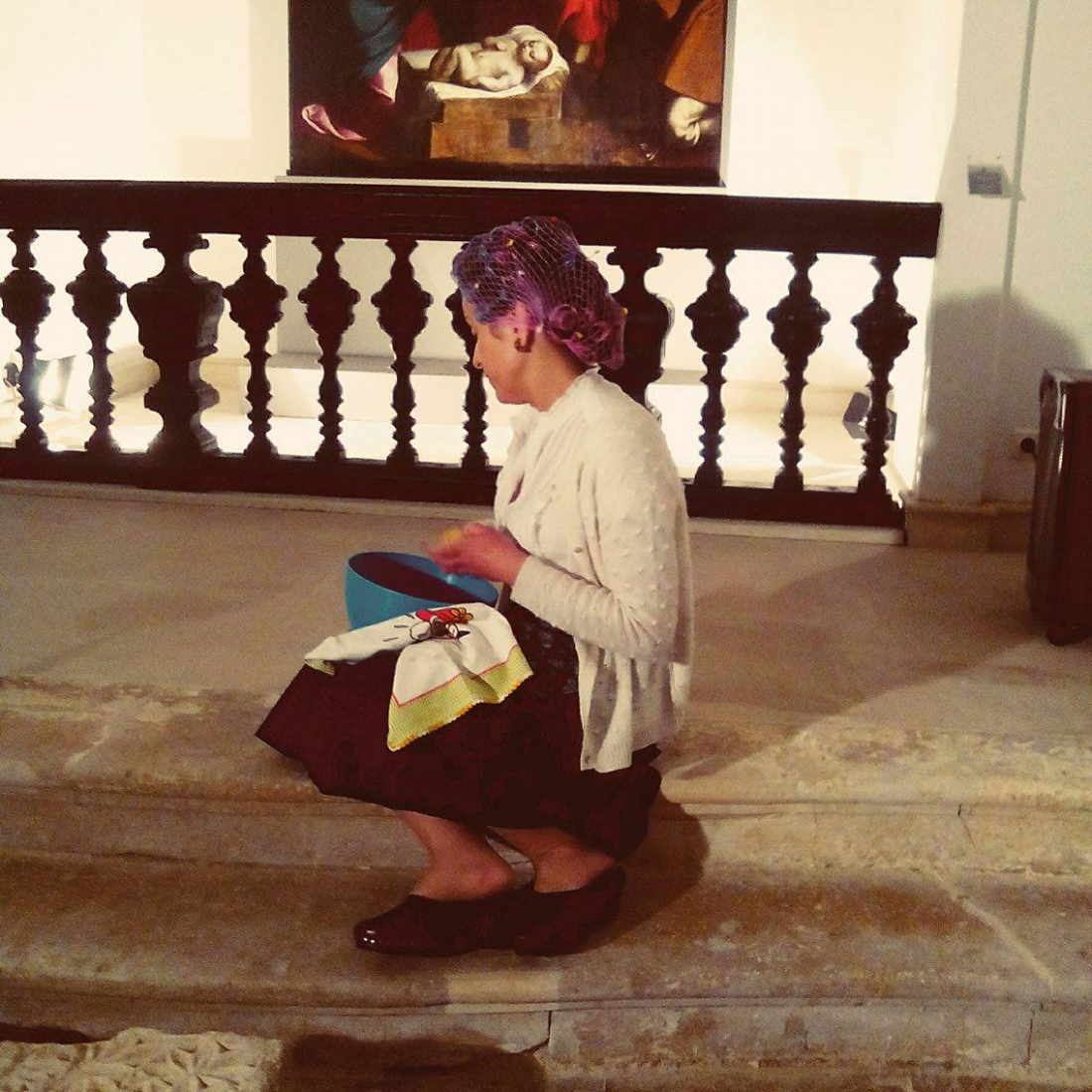 Performance num museu